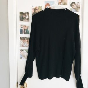 black sweater